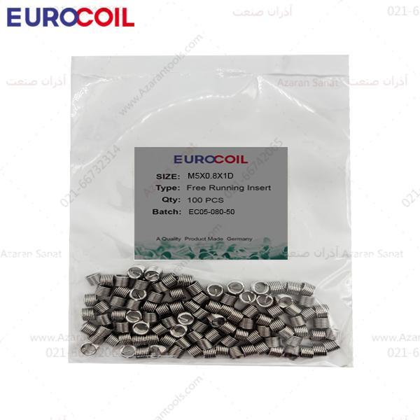 فنر هلی کویل استیل سایز | EUROCOIL M5*0.8*1D