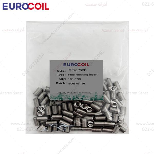 فنر هلی کویل استیل | EUROCOIL M5*0.8*3D