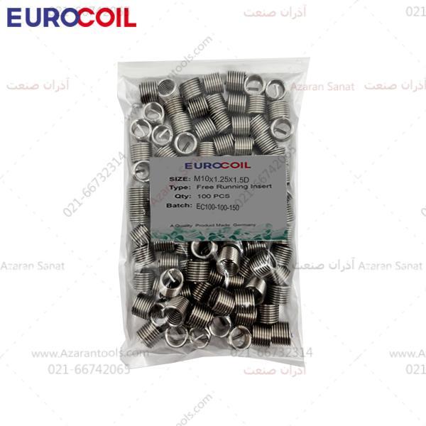 فنر هلی کویل استیل سایز | EUROCOIL M10*1.25*1.5D