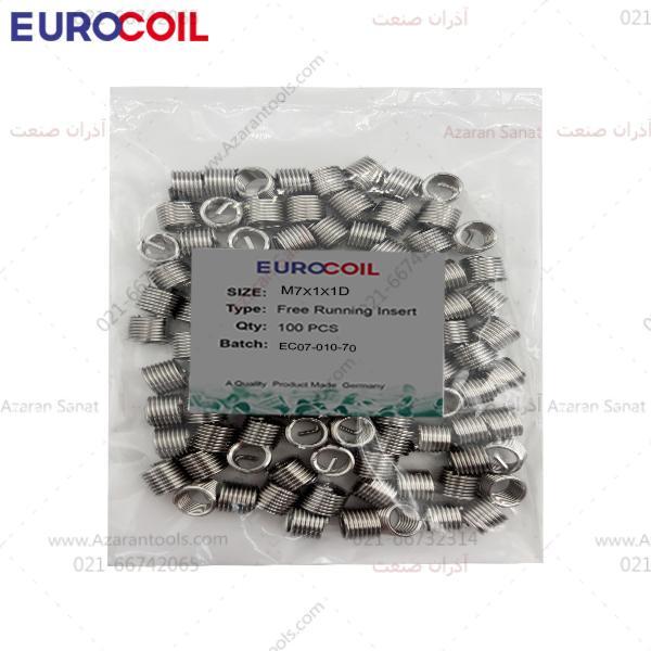 فنر هلی کویل استیل سایز | EUROCOIL M7*1*1D