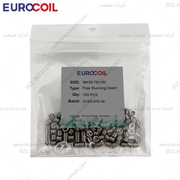 فنرهلی کویل استیل سایز | EUROCOIL M4*0.7*1.5D