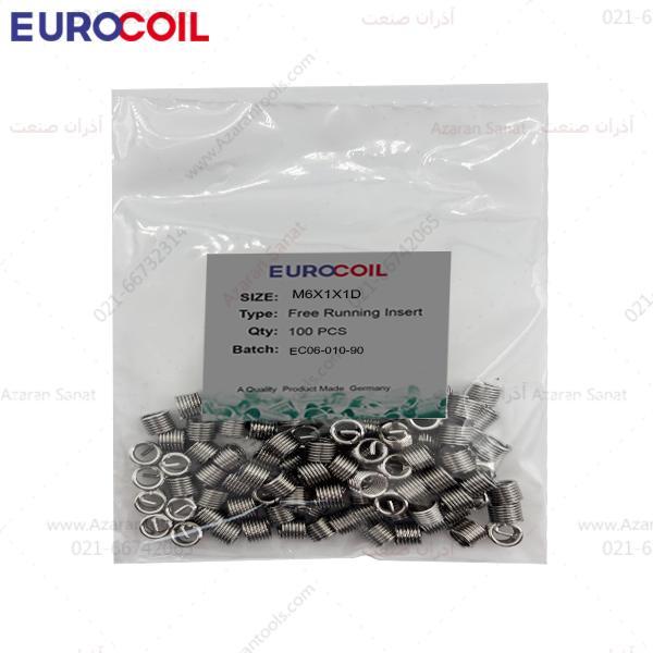 فنر هلی کویل استیل سایز  |  EUROCOIL M6*1*1D