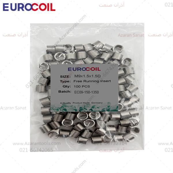فنر هلی کویل استیل سایز | EUROCOIL M9*1.5*1.5D