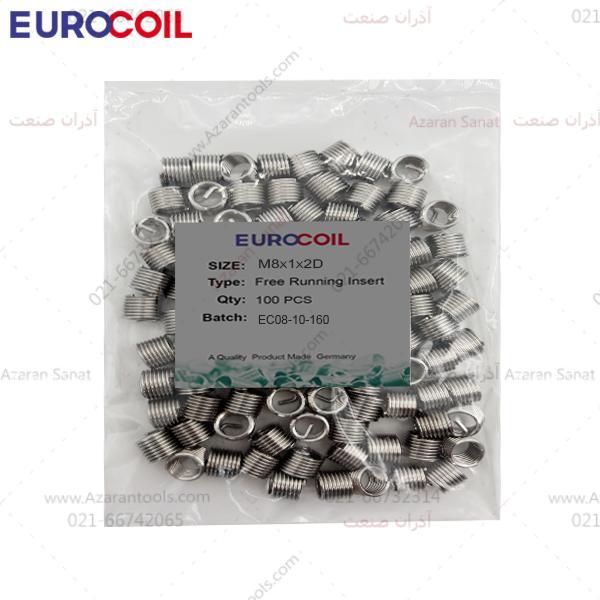 فنر هلی کویل استیل سایز | EUROCOIL M8*1*2D