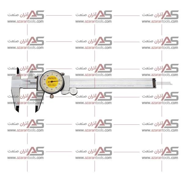 کولیس ساعتی استنلس استیل 200-0 دقت 0.01