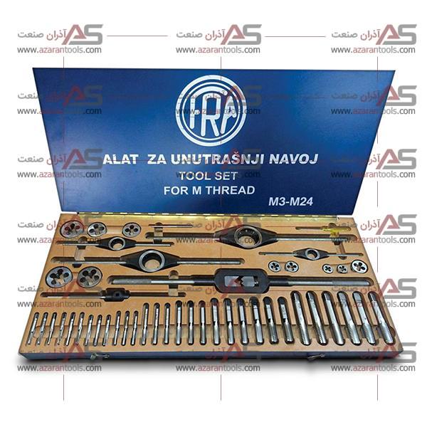 جعبه حدیده قلاویز دستی اینچی فرا یوگسلاو  UNF 1/4-UNF 1